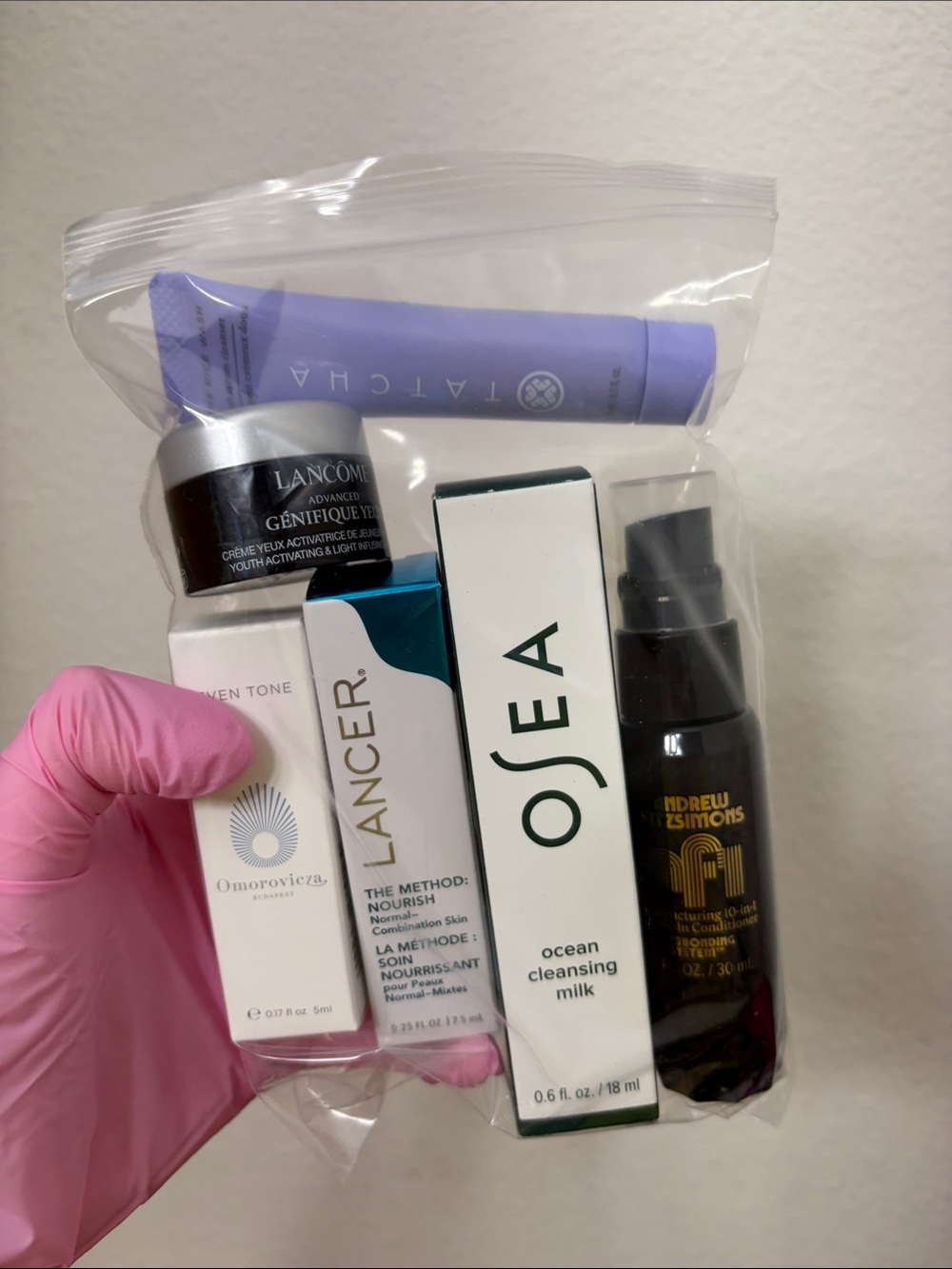 Sea Ocean Cleansing Milk & Assorted Skincare Mini Set — White, Lavender, Pink